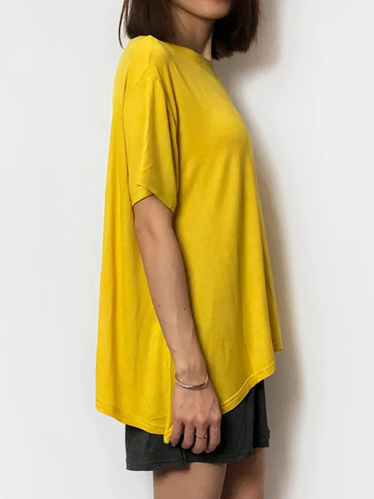 Yellow Loose Short Lounge Pajama Set