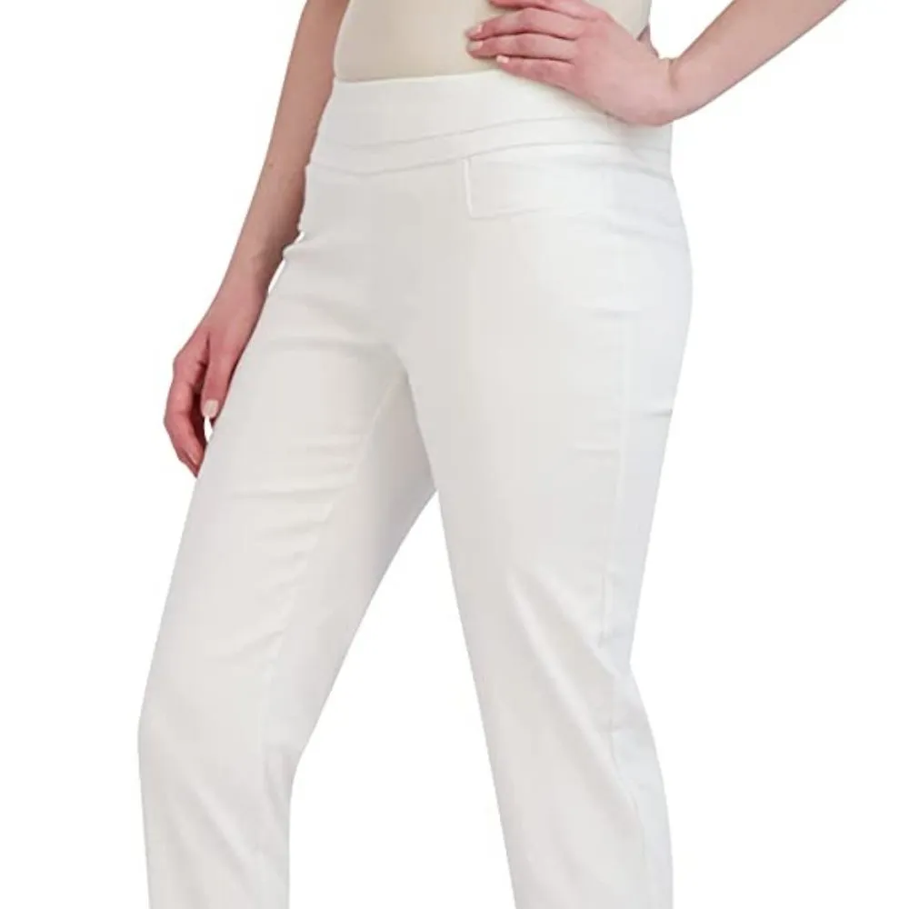 Zac & Rachel Womens Solid Slim Millennium Ankle Pants