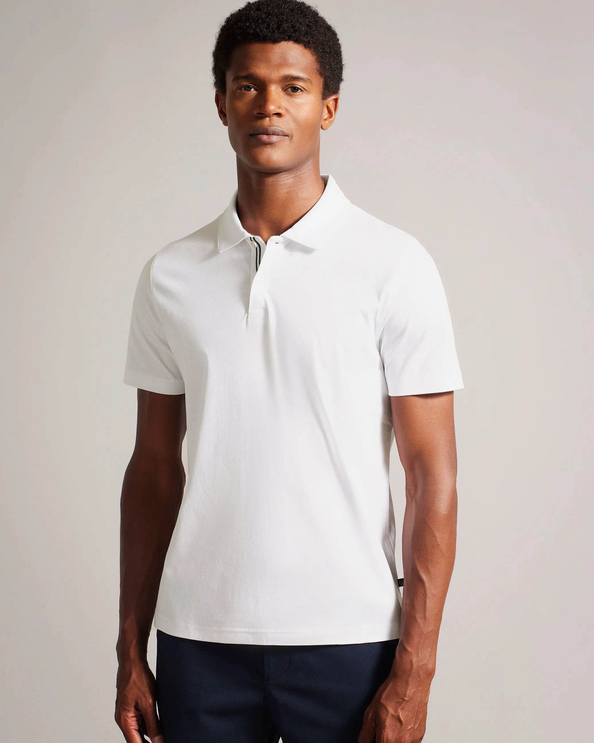 Zeiter Short Sleeve Slim Soft Touch Polo White